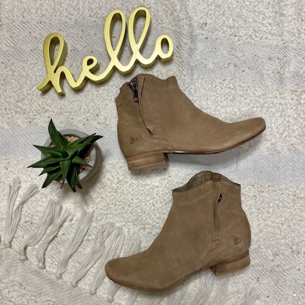 Sam Edelman 'Cody' tan leather ankle booties